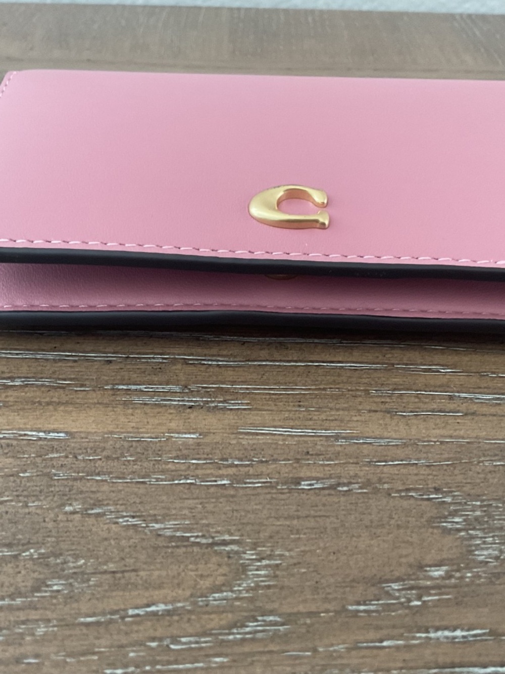 Essential Slim Card Case - Brass/Peony - Picture 6 of 10